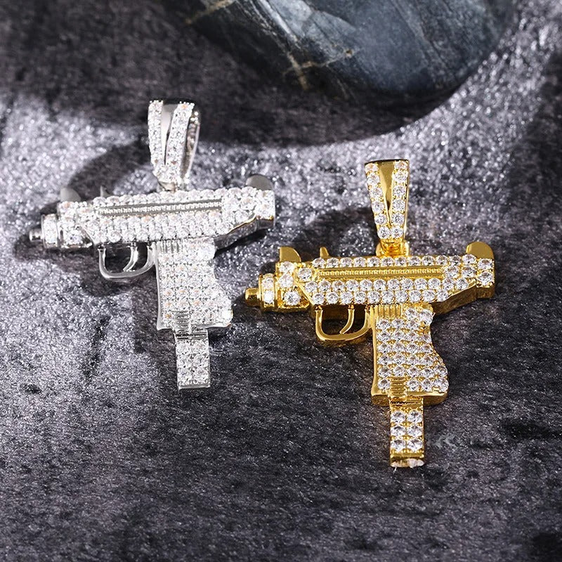 Iced Out Uzi Kette